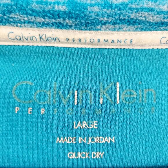 Calvin Klein Performance Light Blue Fleece Full Zip Sweater Jacket Women’s Sz L - Picture 6 of 7